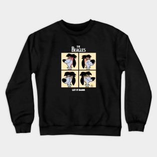 THE BEATLES CARTOON DOGS PARODY Crewneck Sweatshirt